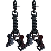 【TGH03-Black 2】MELOTOUGH Tactical Glove Clip for Work Glove Holders with 2 Alligator Clips for Tool Belt,Tactical Bag,Outdoor Accessory