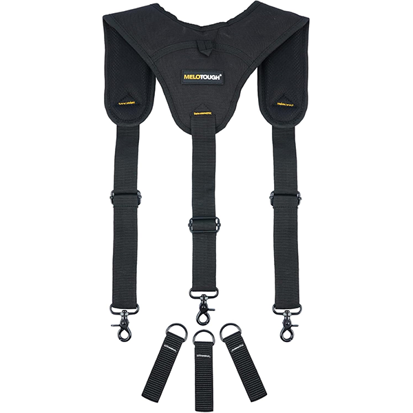 【SP103】MELOTOUGH Tool Belt Suspender 3 point padded suspenders plus 3 pack suspender loop
