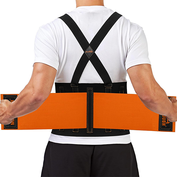 【OSB-S/M】MELOTOUGH Back Brace for Men Work,Back Brace Lower Back Men,Lower Lumbar Support for Heavy LiftingRemoveable Straps for Construction, Warehouse S/M