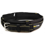 【WB001A】MELOTOUGH Padded Tool Belt with D ring for men construction Strong Durable Double Metal Roller Buckle,adjustable waist 28'-50 'thick comfortable foam padding