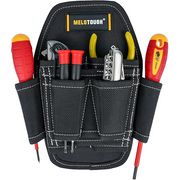 【MP006-BLACK】Small Tool Pouch with Belt Clip,Small Tool Holder Pouch, Min Work Organizer Tool Holster and Knife Holder