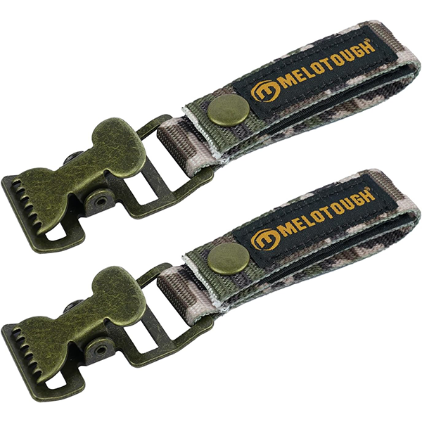 【MGH03-Black 2】MELOTOUGH Glove Clip Tactical Glove Clips Work Glove Holders Strap with Alligator Clip for Tool Belt,Tool Bag,Tool Backpack