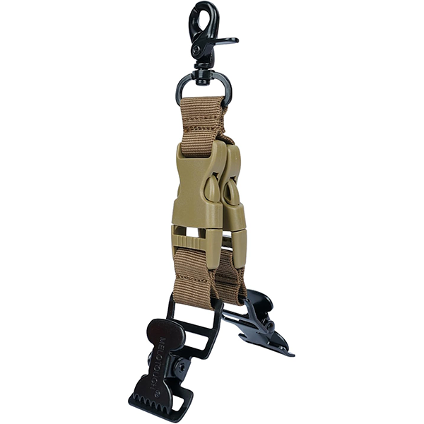 【CQ01-Khaki】MELOTOUGH Quick Relase Glove Holder Clip for Work Gloves Firefight glove Strap Alligator Clip Glove Holder
