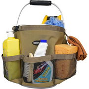 【BI02-Khaki】MELOTOUGH Car Wash Bucket Tool Organizer for Garden Tools Fit 3.5 to 5 Gallon Bucket (Khaki)