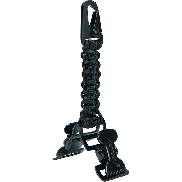 【TGH04-Black】MELOTOUGH Glove Clips Tactical Glove Clip Paracord Work Glove Clip Holder with 2 Alligator Clips for Tactical Backpack,Tool Belt,Outdoor Accessory