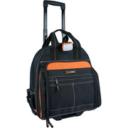 【RTB04】MELOTOUGH LED-Light Rolling Tool bag with Telescoping Handle Heavy Duty Rolling Tool Bag with Wheels,Electrician tool bag for men Heavy Duty,Wheels Tool Bag for Electricians,Tradesmen,Trave