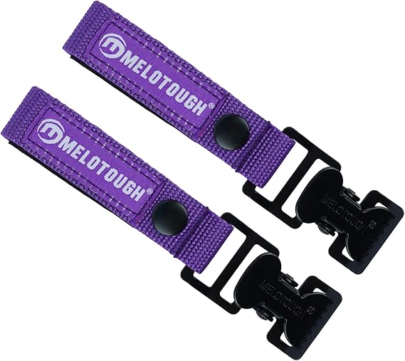 【MGH01-BLK-1】MELOTOUGH Glove Clips for Work Glove Holders Work Glove Holder for Belt Firefighter Glove Strap (Work Glove Holder)