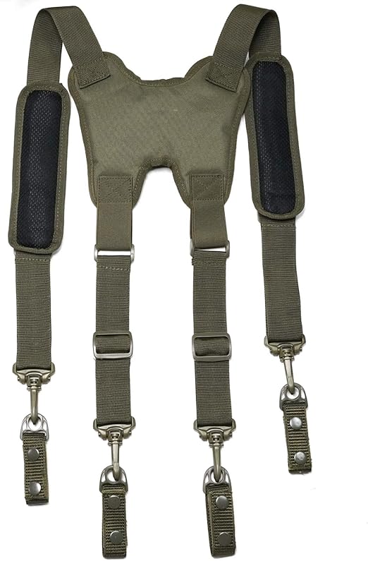 【ML911-BLK】Melo Tough Tactical Harness Tactical Suspenders 1.5 inch Police Suspenders for Duty Belt…