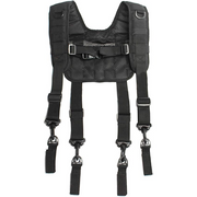 【OH001-BLK】MELOTOUGH Tactical Outdoor H-Harness Duty Belt Suspenders (Battle Belt not Included)