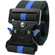 【WB006-Blue】MELOTOUGH 2" Nylon Web Work Tool Belt for Men with Heavy Duty Quick Release Rugged Metal Buckle outdoor men's belt Tool Belts （Blue）