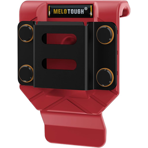 【MBD03-Red】MELOTOUGH Drill Belt Clip,Drill Holder for Tool Belt,Measuring Tape Holder for Impact Driver,Tape Measure