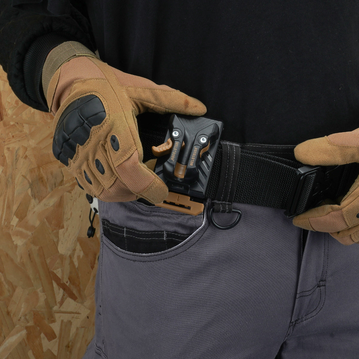 MELOTOUGH 3 Pack Quick Release Belt Clip for Tool Pouch & Drill Holster, Clip On Tool Bag Fits Up To 3 Inch Belt