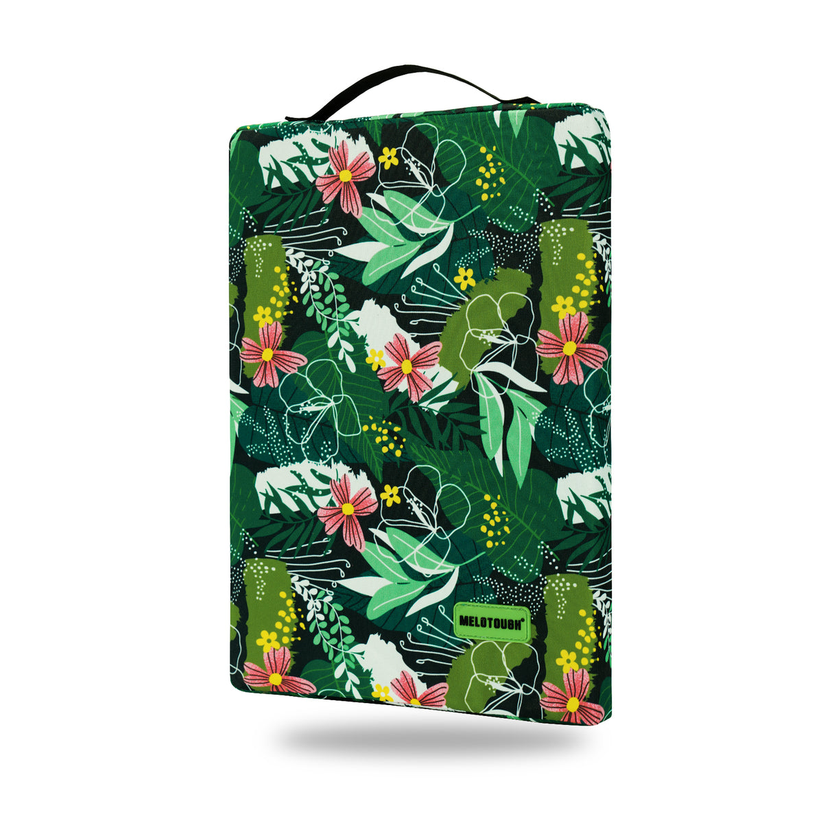 MELOTOUGH 17" Garden Kneeling Pad, Removable Washable Cover with Carry Handle, Thick NBR Foam Knee Cushion