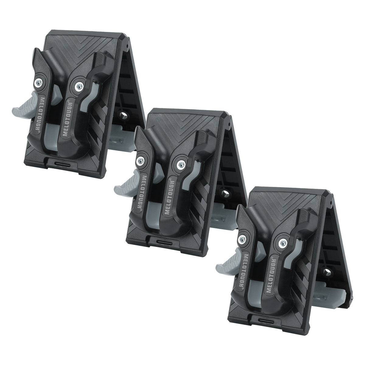 MELOTOUGH 3 Pack Quick Release Belt Clip for Tool Pouch & Drill Holster, Clip On Tool Bag Fits Up To 3 Inch Belt