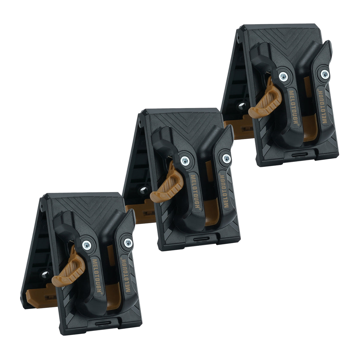MELOTOUGH 3 Pack Quick Release Belt Clip for Tool Pouch & Drill Holster, Clip On Tool Bag Fits Up To 3 Inch Belt