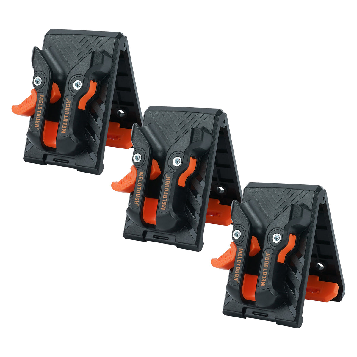 MELOTOUGH 3 Pack Quick Release Belt Clip for Tool Pouch & Drill Holster, Clip On Tool Bag Fits Up To 3 Inch Belt