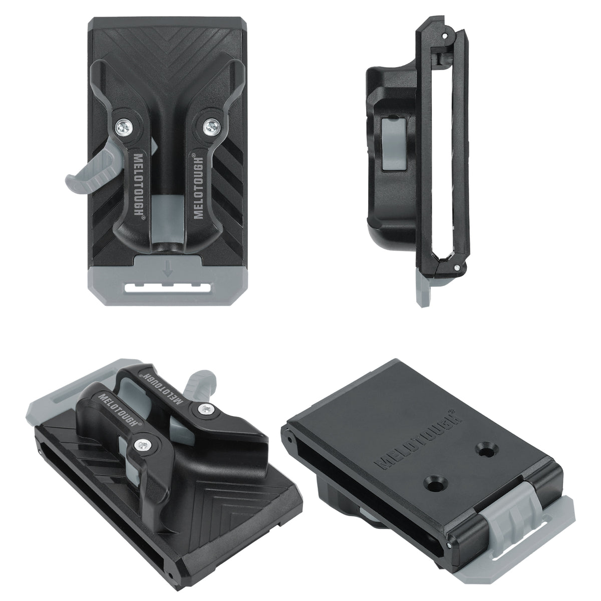 MELOTOUGH 3 Pack Quick Release Belt Clip for Tool Pouch & Drill Holster, Clip On Tool Bag Fits Up To 3 Inch Belt