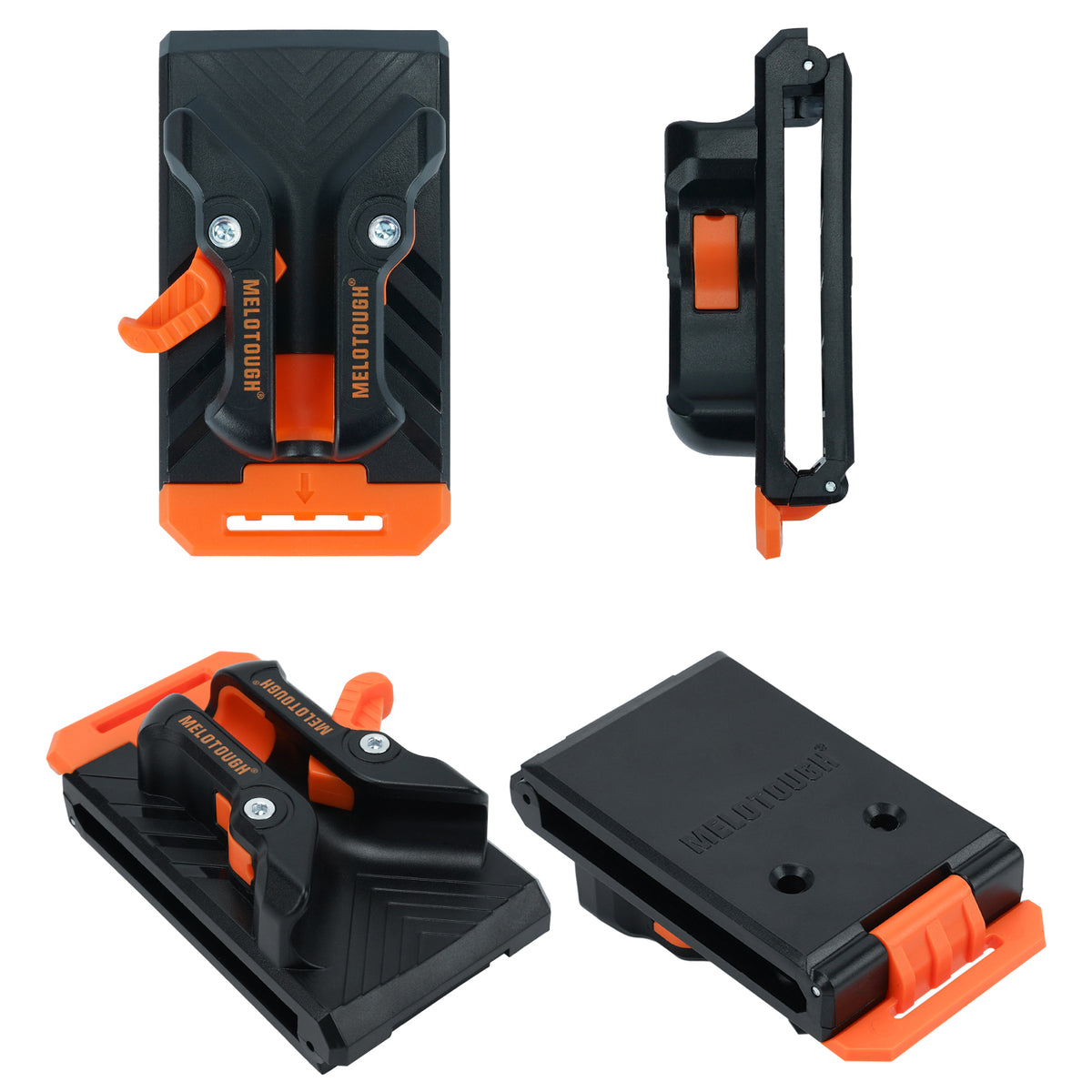 MELOTOUGH 3 Pack Quick Release Belt Clip for Tool Pouch & Drill Holster, Clip On Tool Bag Fits Up To 3 Inch Belt