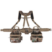 MELOTOUGH Tool Belt with Suspenders Heavy Duty Tool Pouch 32 Pockets Loops