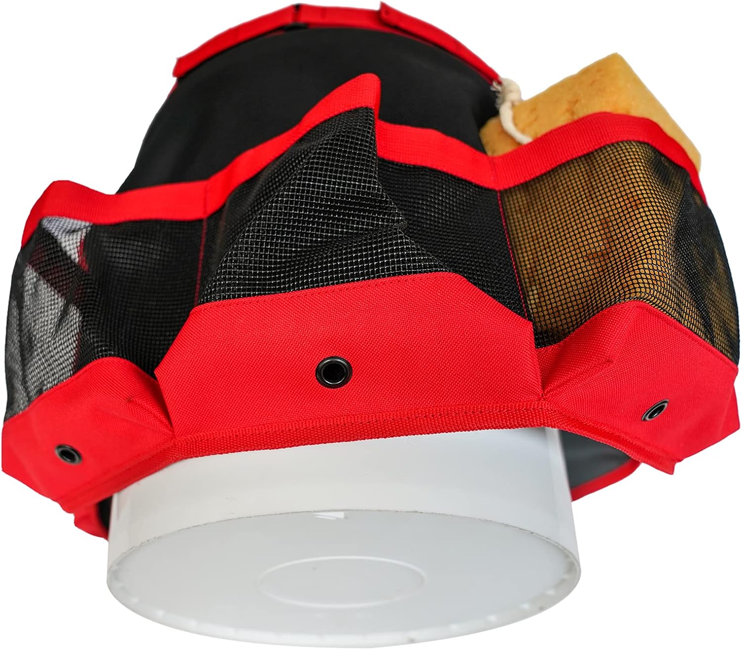 MELOTOUGH Bucket Car Wash Tool Organizer for Garden Tools Fit 3.5 to 5 Gallon Bucket (Red)