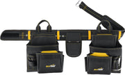 MELOTOUGH Professional Tool Belt Organizer with 21 Pockets, Electrician Tool Belt Tool Rig Combo Apron Tool Pouch, Heavy Durable Construction Work Belt for Framer, Carpenter, Electrician