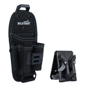 MELOTOUGH 7-Pocket Small Tool Pouch with Quick-Release Belt Clip (Black)