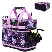 MELOTOUGH 12-Pocket Garden Tool Bag with Hard Bottom, Garden Tote