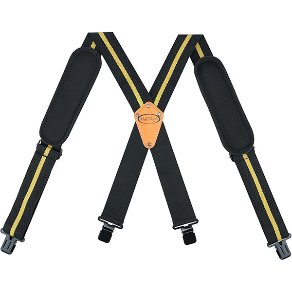 Movable shoulder Padded Suspenders for Tool Belt