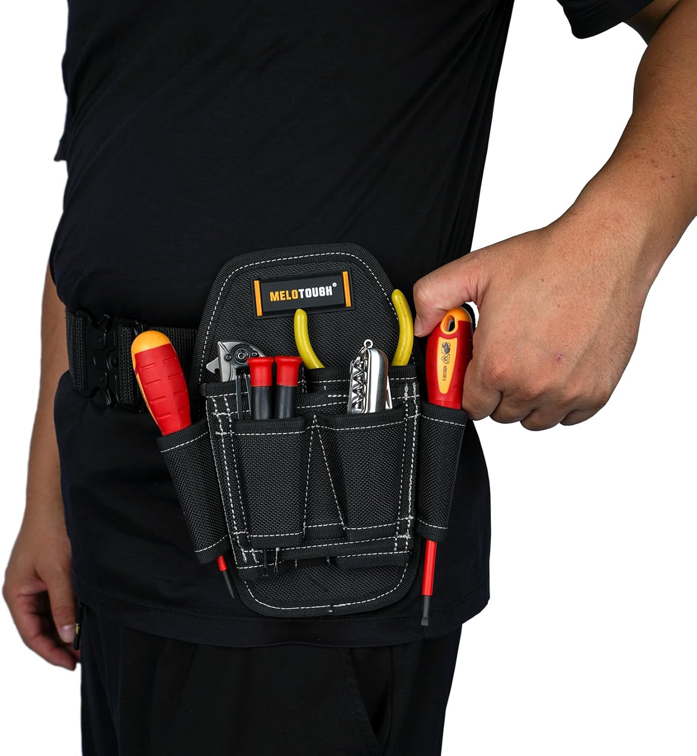Small Tool Pouch with Belt Clip,Small Tool Holder Pouch, Min Work Organizer Tool Holster and Knife Holder