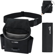 MELOTOUGH Tool Belt Pouches with Detachable Hammer Holster, Utility Electrician Tool Pouch with 2-Inch Wide Adjustable Belt for Electrician, Carpenter, Construction