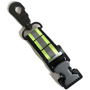 【GH03-Lime】MELOTOUGH Firefighter Glove Strap | Glove Holder Clip with Glove Leash Swivel Snap Hook,Reflective for Quick Access