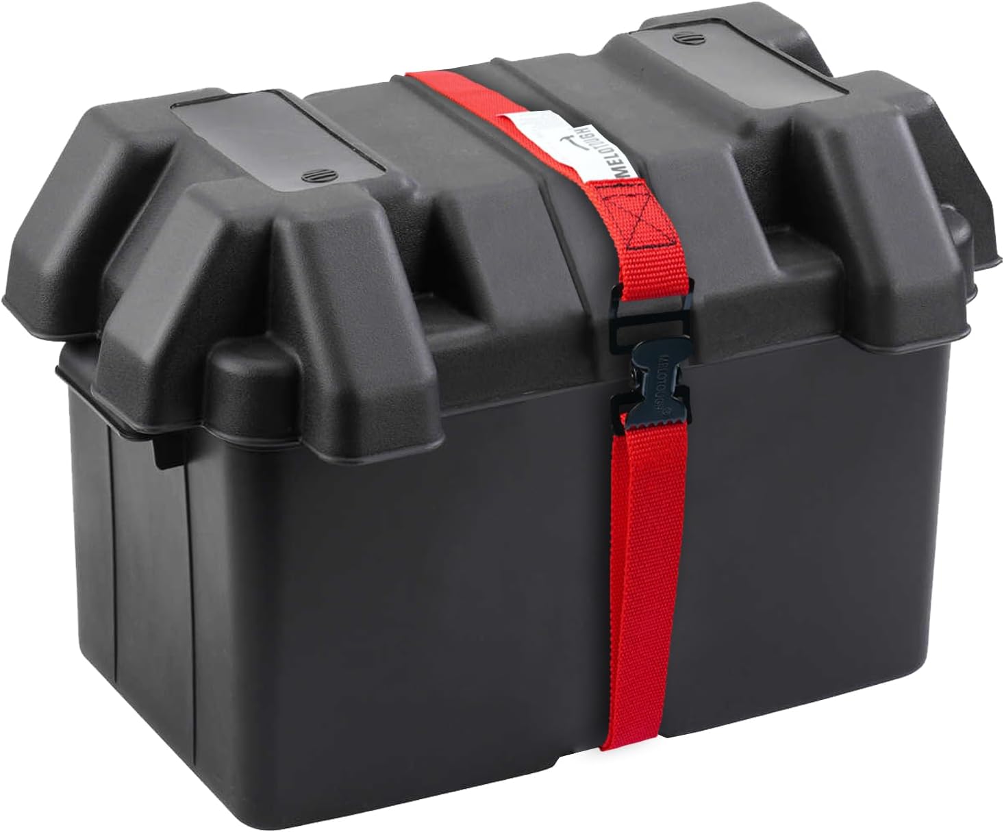 MELOTOUGH 4Pk 1" x 2ft Lashing Strap with Alligator Thumb Buckle Cargo Secure Webbing Up to 450lbs,Ladder Straps,Tie Down Straps,Utility Straps with Clips,Red