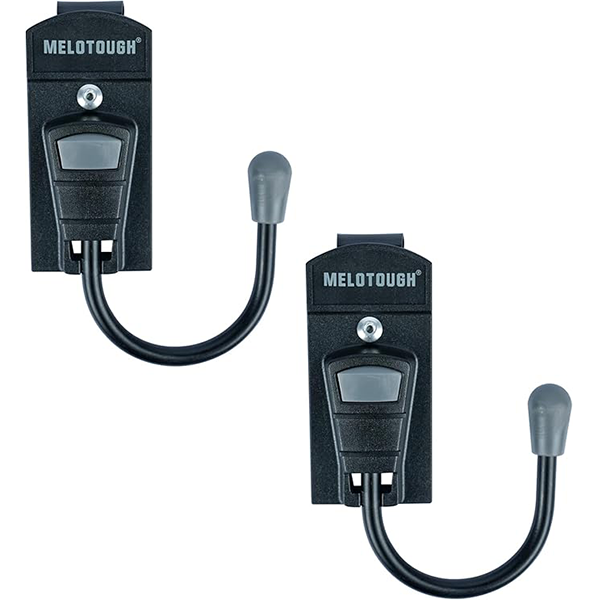【TH03-Grey-2】MELOTOUGH Tool Belt Hook Tool Holster Cordless Drill Holster Hook with Metal Clip for Work Belt (Grey)