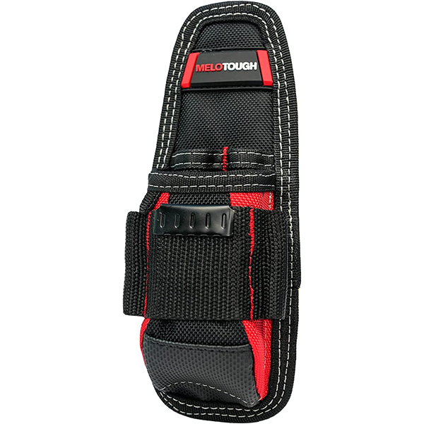 【MP003-Red】MELOTOUGH Small Tool Pouch Electrican Clip on Tool Pouch,Tool Belt Pouch with Belt Holster Mini Electrican Tool Holder with Sanp Clip