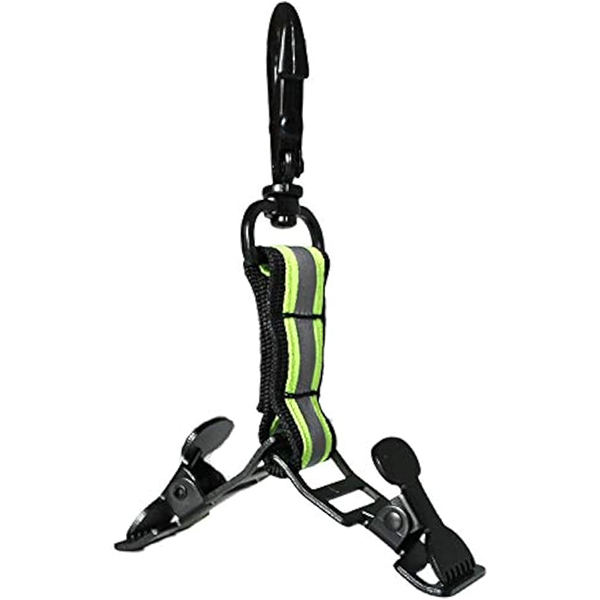 【GH06-Lime】MELOTOUGH Firefighter Glove Clips Strap | Glove Holder with Glove Leash Swivel Snap Hook