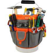 【BI01-Orange】MELOTOUGH Bucket Idea Bucket Tool Organizer With 35 Pockets Fits to 3.5-5 Gallon Bucket (Orange) …