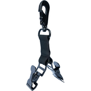 【GH06-BLK 2】MELOTOUGH Firefighter Glove Clips Strap | Glove Holder with Glove Leash Swivel Snap Hook