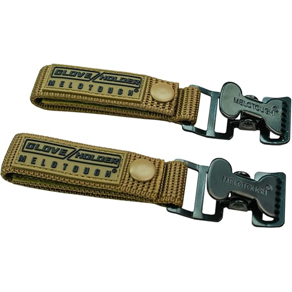 【MGH01-Khaki 2】MELOTOUGH Work Glove Holder Glove Strap Quick Leash With Alligator Clip