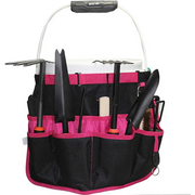 【BI02-PG】MELOTOUGH Bucket Caddy Organizer Bucket Tool Organizer for Garden Tools Fit 3.5 to 5 Gallon Bucket (Pink and Green)