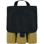 【MFP01-Khaki】MELOTOUGH 7-Pocket Firefighter Tool Pouch with Carry Handle and Flap, Fits in Bunker Gear Pocket, Tool Organizer