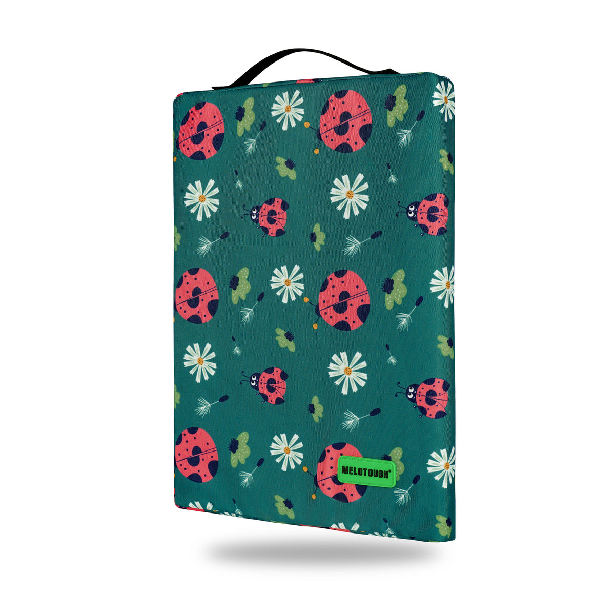 MELOTOUGH 17" Garden Kneeling Pad, Removable Washable Cover with Carry Handle, Thick NBR Foam Knee Cushion