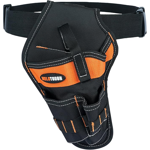 【MDH01-L】MELOTOUGH Left/Right Handed Belt Cordless Drill Holster for Tool Belt Drill Pouch Impact Driver Holster for Drill bits