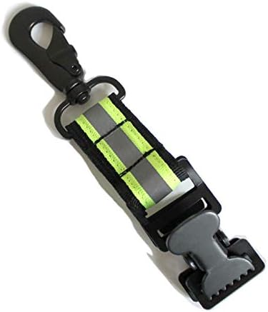 【GH02】MELOTOUGH Firefighter Glove Strap | Glove Holder Clip with Glove Leash Swivel Snap Hook,Reflective for Quick Access