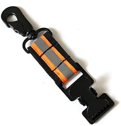 【GH03-Lime】MELOTOUGH Firefighter Glove Strap | Glove Holder Clip with Glove Leash Swivel Snap Hook,Reflective for Quick Access