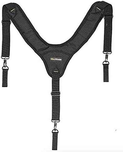 MELOTOUGH Tool Belt Suspender 3 point padded suspenders plus 3 pack suspender loop