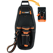 【MQC03-Orange】MELOTOUGH Small Tool Pouch with Quick Release Belt Clip,Tool Belt Pouch Mini Work Organizer with Tape Thong Strap