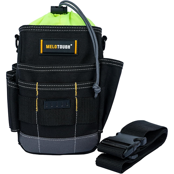 【MAP005-Grey】MELOTOUGH Electrician Tool Pouch Tool Belt Pouches Multiple Pockets Tool Organizer for Technician, Maintenance, HVAC