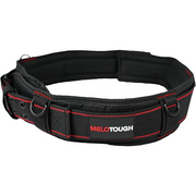 【WB001-Red-L】MELOTOUGH Padded Tool Belt with D ring for men construction Strong Durable Double Metal Roller Buckle,adjustable waist 44'-53'thick confortable foam padding (XXL)