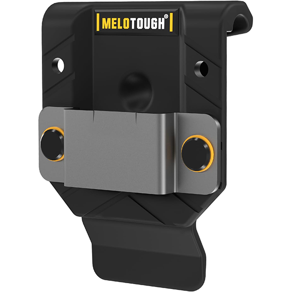 【MBT01-Black】MELOTOUGH Tape Measure Holder,Tape Measure Belt Clip,Tape Measure Holster,Tool Belt Clip,Measuring Tape Holder for Belt(Black)