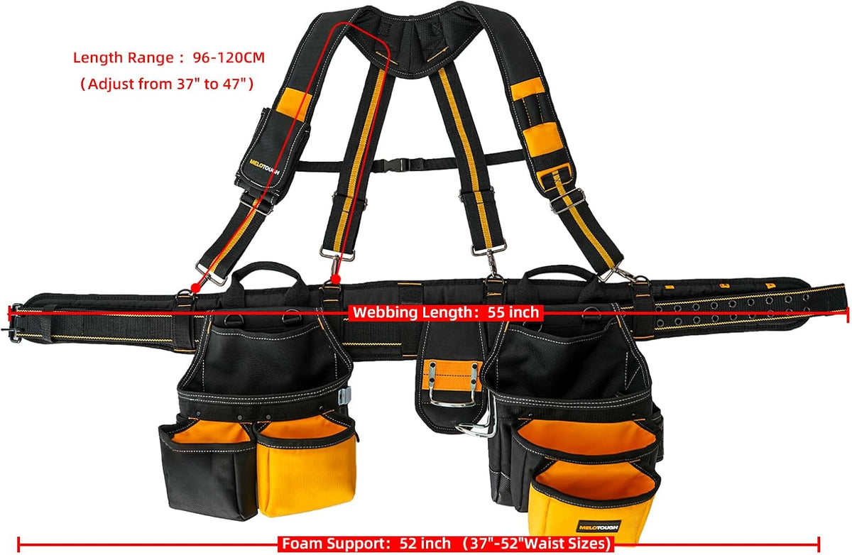 Apron May Rig MELOTOUGH 28-Pocket Pro Framer's rig Combo Apron Tool Belt and Heavy D ...